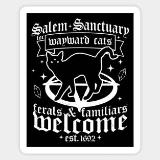 Salem Sanctuary For Wayward Black Cats 1692 - Salem Witch Sticker